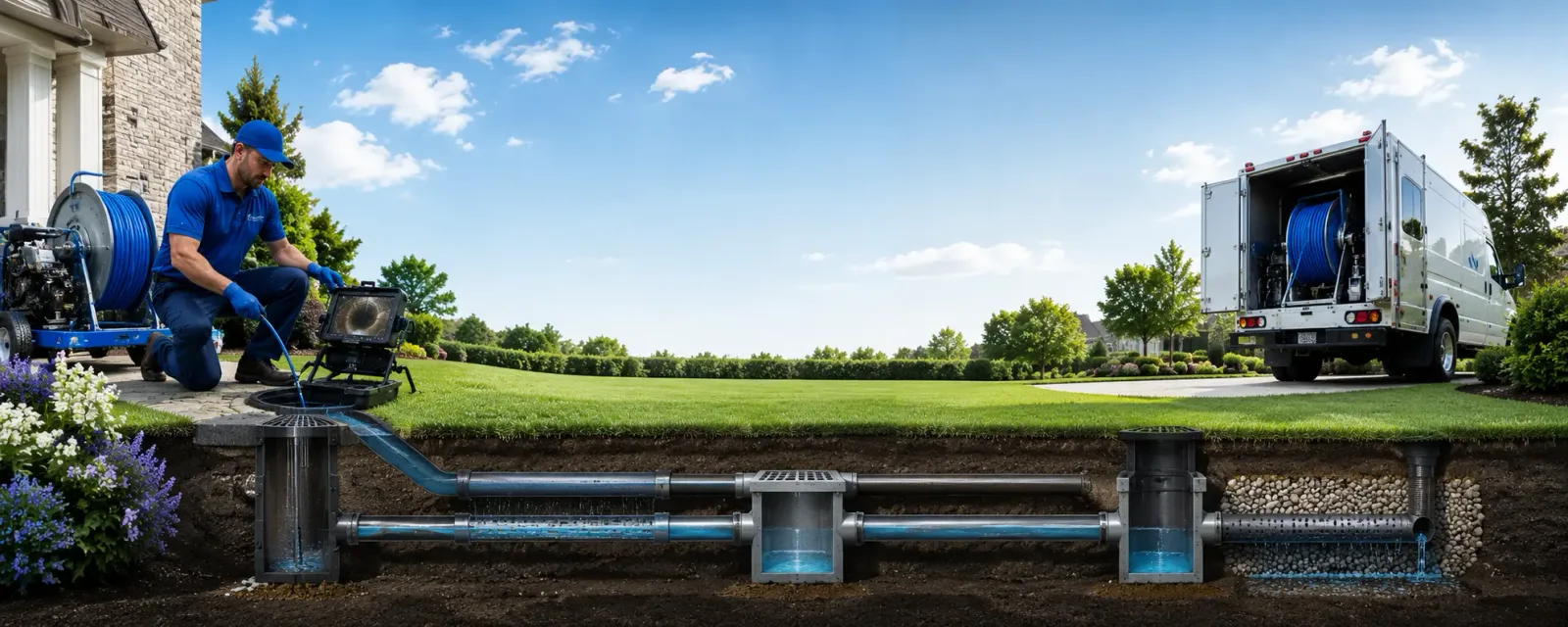 Outdoor drain cleaning information for Ekron, KY
